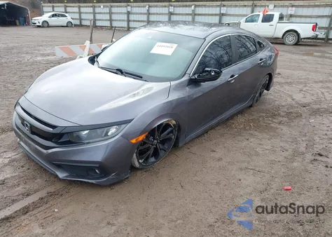 2020 Honda Civic Sport z USA, uszkodzony, nr VIN 19XFC2F80LE012767